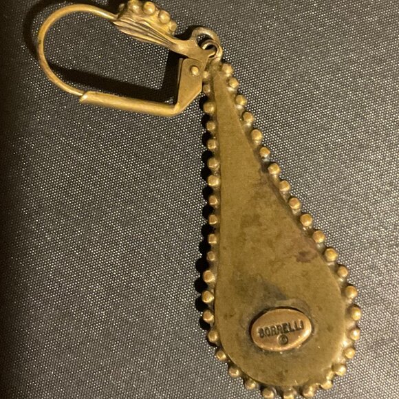 Sorelli Fashion Earrings with Tiger's Eye Stones - Picture 3 of 3